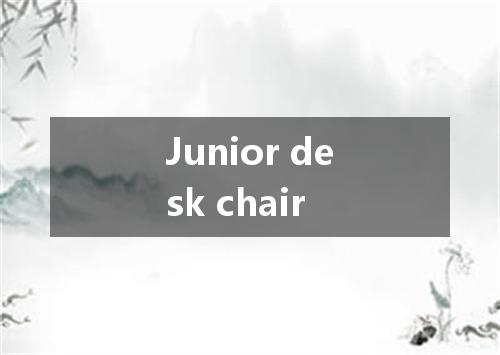 Junior desk chair是什么意思