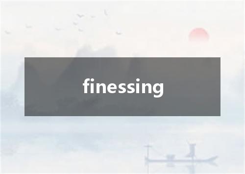 finessing是什么意思