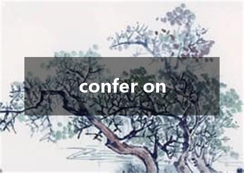 confer on是什么意思