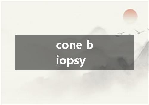 cone biopsy是什么意思