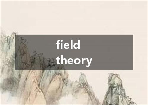 field theory是什么意思