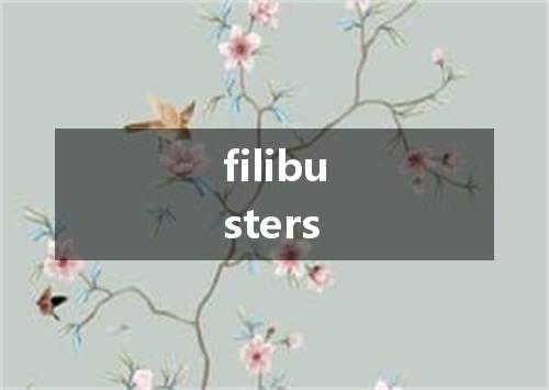 filibusters是什么意思