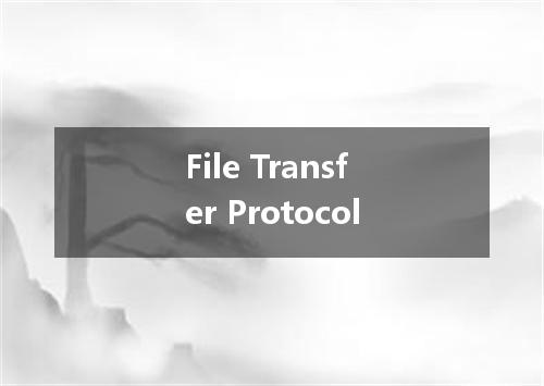 File Transfer Protocol是什么意思