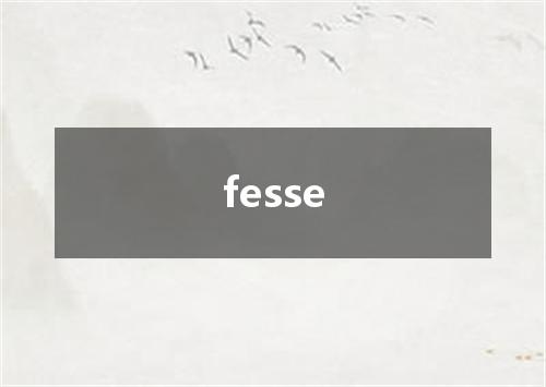 fesse是什么意思