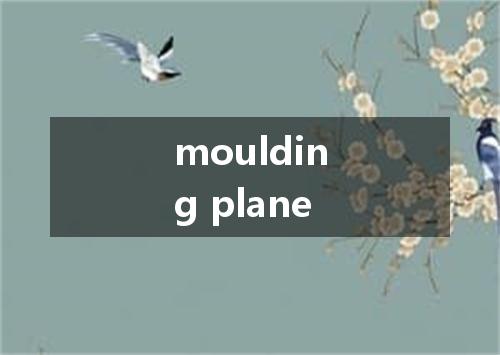 moulding plane是什么意思