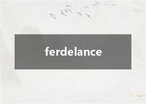 ferdelance是什么意思