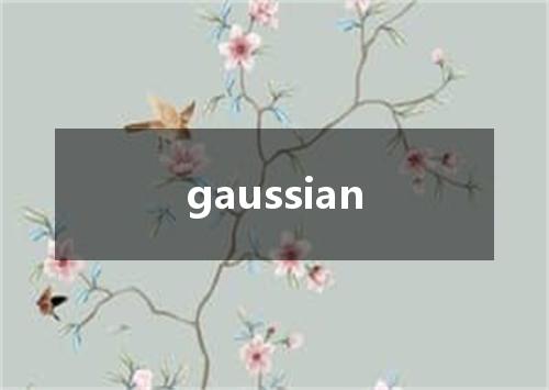 gaussian是什么意思