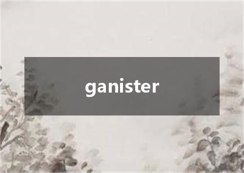 ganister是什么意思