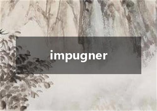 impugner是什么意思
