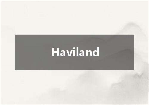 Haviland是什么意思