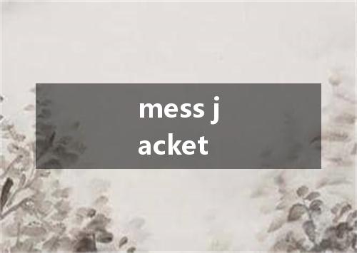 mess jacket是什么意思