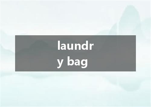 laundry bag是什么意思
