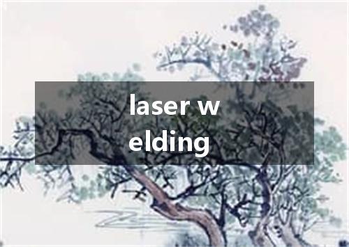 laser welding是什么意思