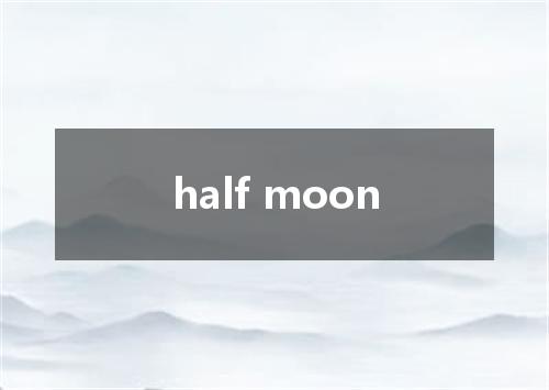 half moon是什么意思