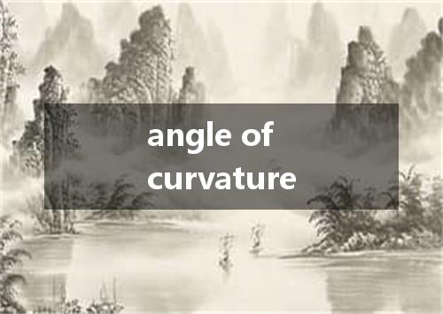 angle of curvature是什么意思