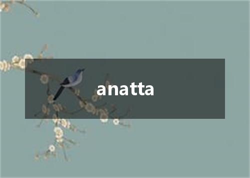 anatta是什么意思