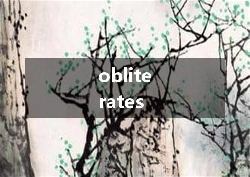obliterates是什么意思