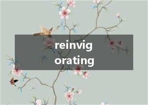 reinvigorating是什么意思