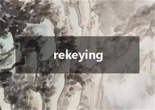 rekeying是什么意思