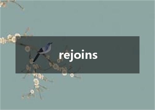 rejoins是什么意思