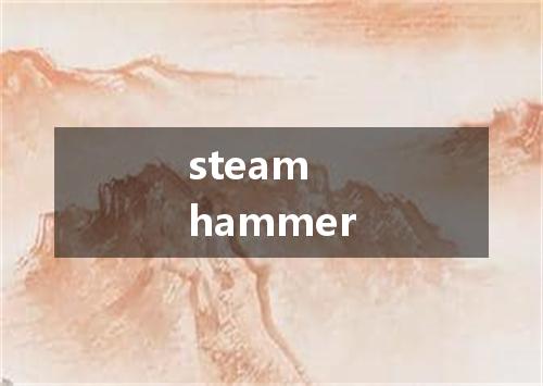 steam hammer是什么意思