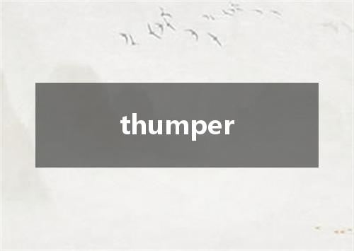 thumper是什么意思