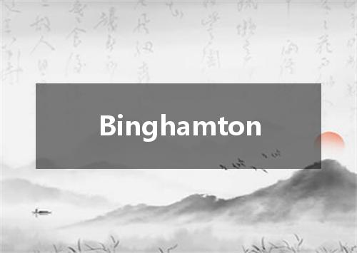 Binghamton是什么意思