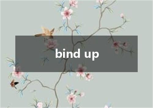 bind up是什么意思