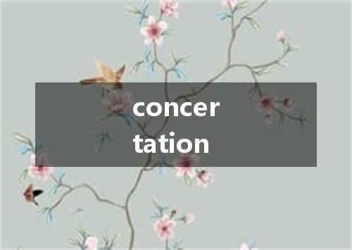 concertation是什么意思