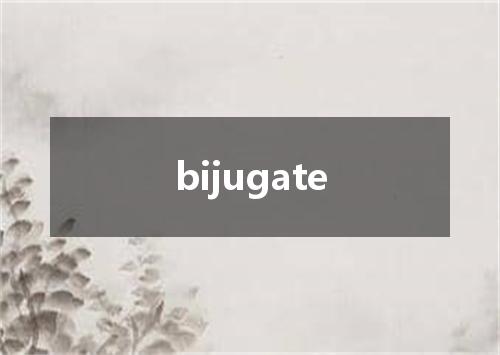 bijugate是什么意思