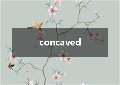 concaved是什么意思