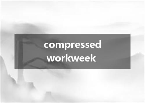compressed workweek是什么意思