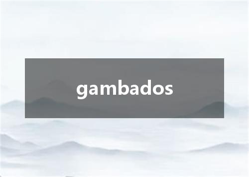 gambados是什么意思