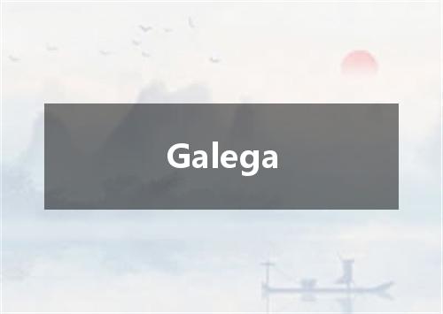 Galega是什么意思