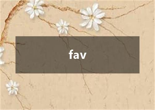 fav是什么意思