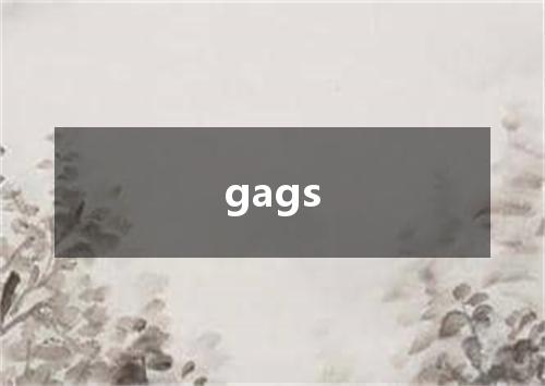gags是什么意思