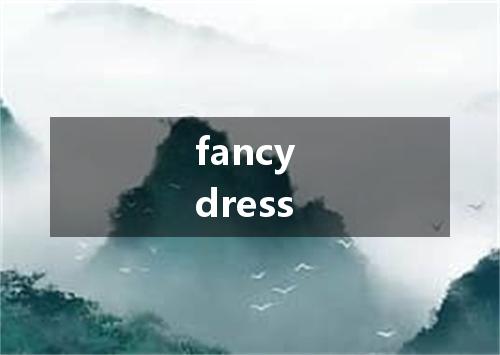 fancy dress是什么意思
