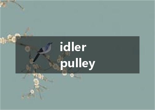 idler pulley是什么意思