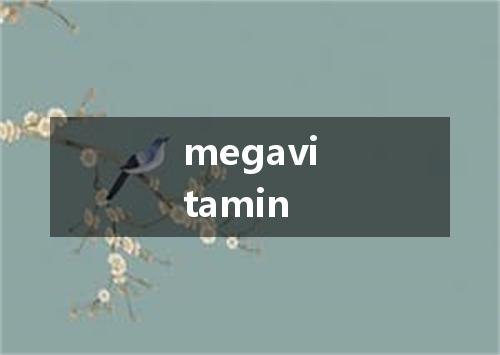 megavitamin是什么意思