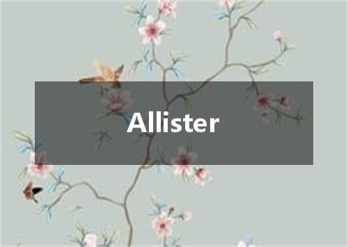 Allister是什么意思