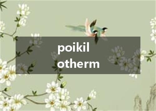 poikilotherm是什么意思