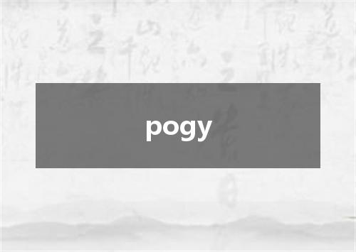 pogy是什么意思