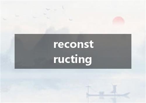 reconstructing是什么意思