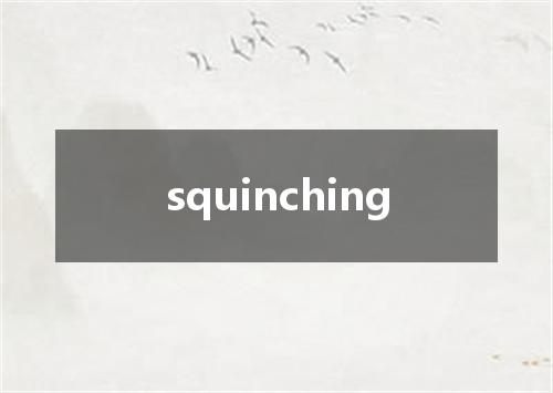 squinching是什么意思