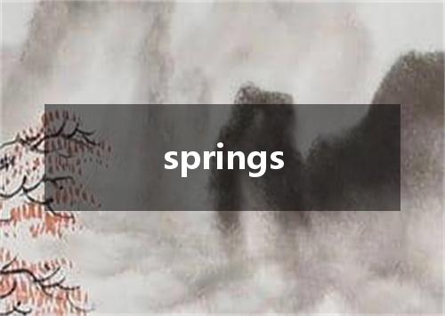 springs是什么意思