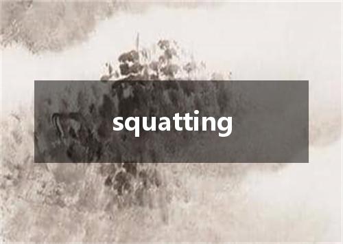 squatting是什么意思
