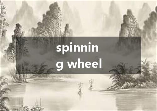 spinning wheel是什么意思