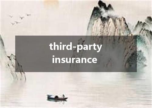 third-party insurance是什么意思