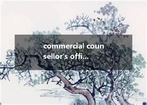 commercial counsellor's office是什么意思