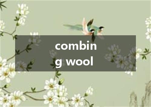 combing wool是什么意思